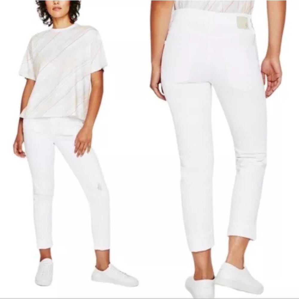 Ag Denim Ex Boyfriend Slouchy Slim Jeans White Women’s NWT Size 31